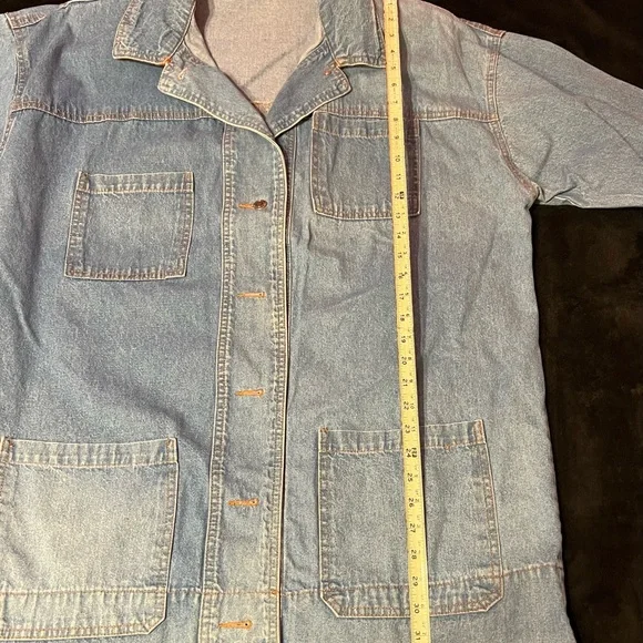 Dakota Sport Women’s Long Jean Coat Size 1xl - Picture 10 of 10